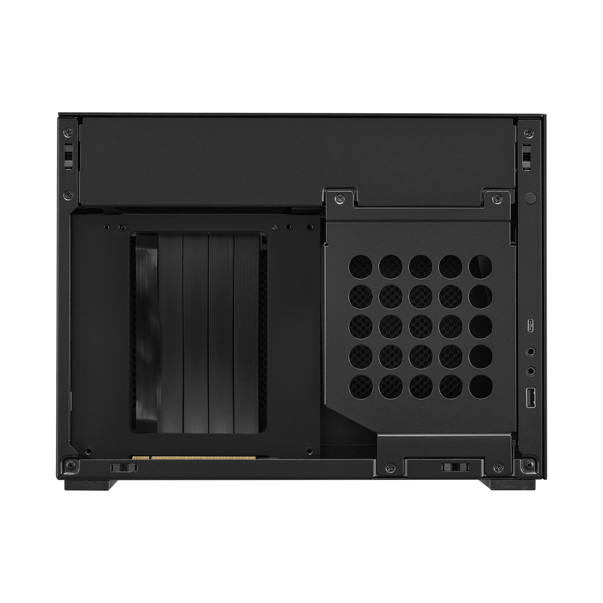 Lian Li A4-H2O X4, MINI-ITX, Svart, Inkluderar PCIE4.0 Riser Card-kabel