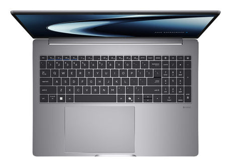 ASUS ExpertBook P5 G2 P5605CAA-PL0217X Copilot+ PC – taster og arbejdsflade set ovenfra; tastaturlayout illustrativt