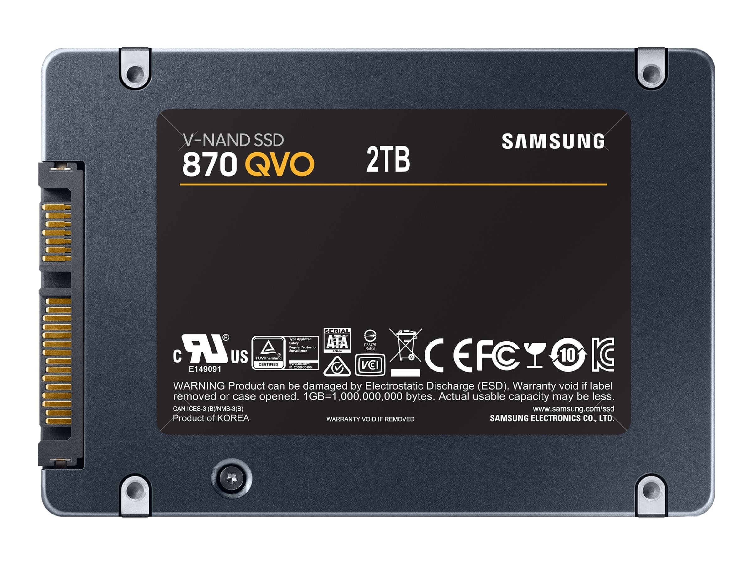 Samsung 870 QVO SSD MZ-77Q2T0BW 2TB 2,5" SATA-600