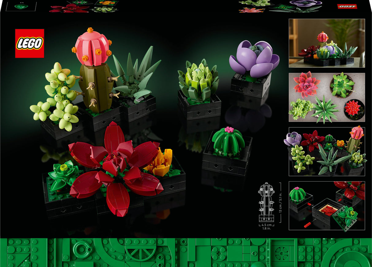 LEGO 10309 Ikoner Suckulenter Konstruktion Leksak