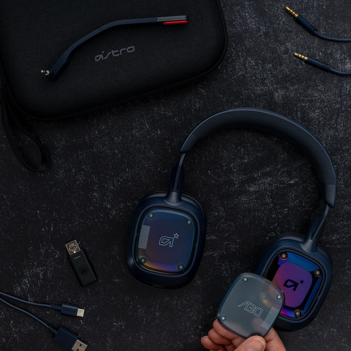 Astro - A30 Trådlöst Gamingheadset PlayStation Marinblå/Röd