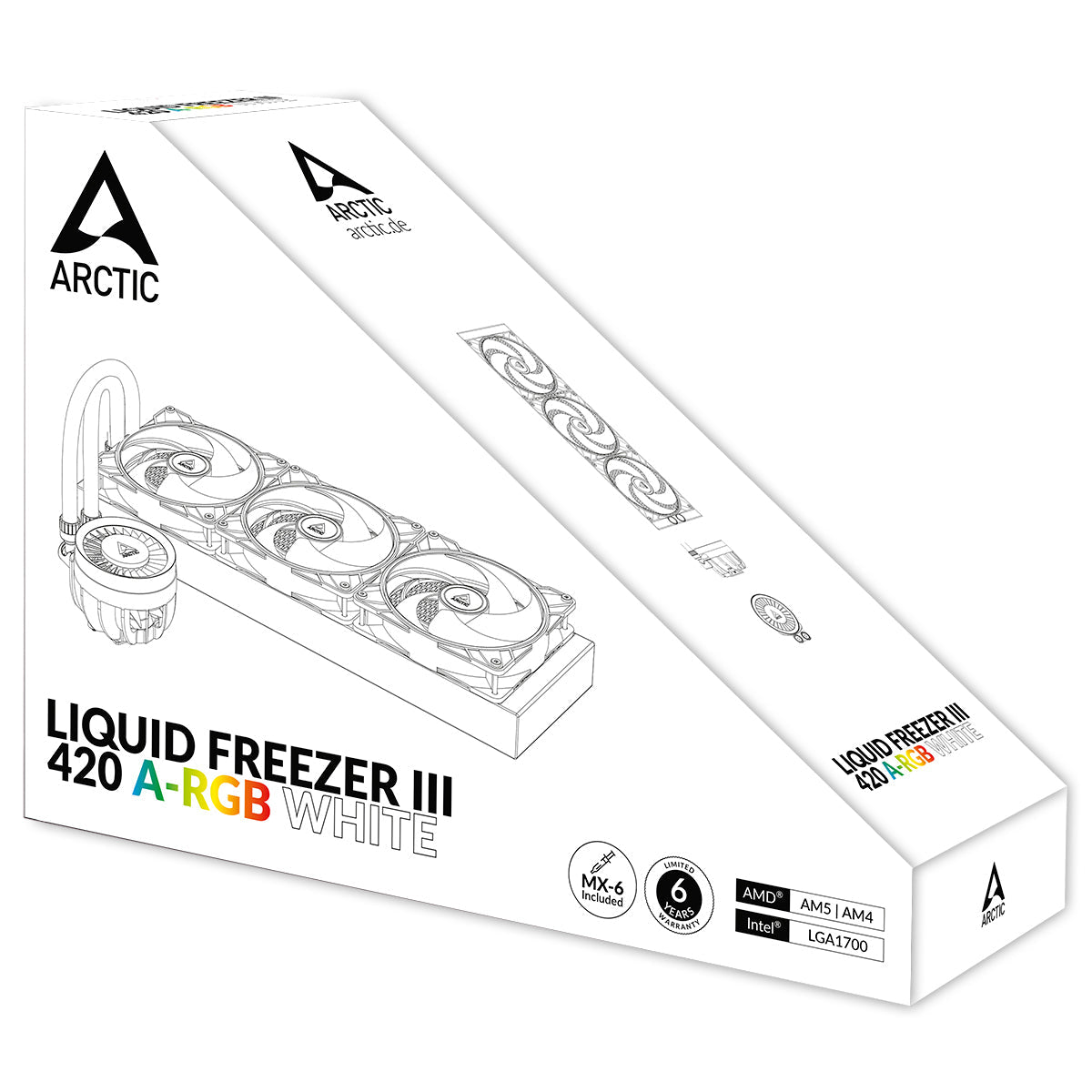 ARCTIC Liquid Freezer III 420 A-RGB Kylsystem 1-pack Vit 140 Mm