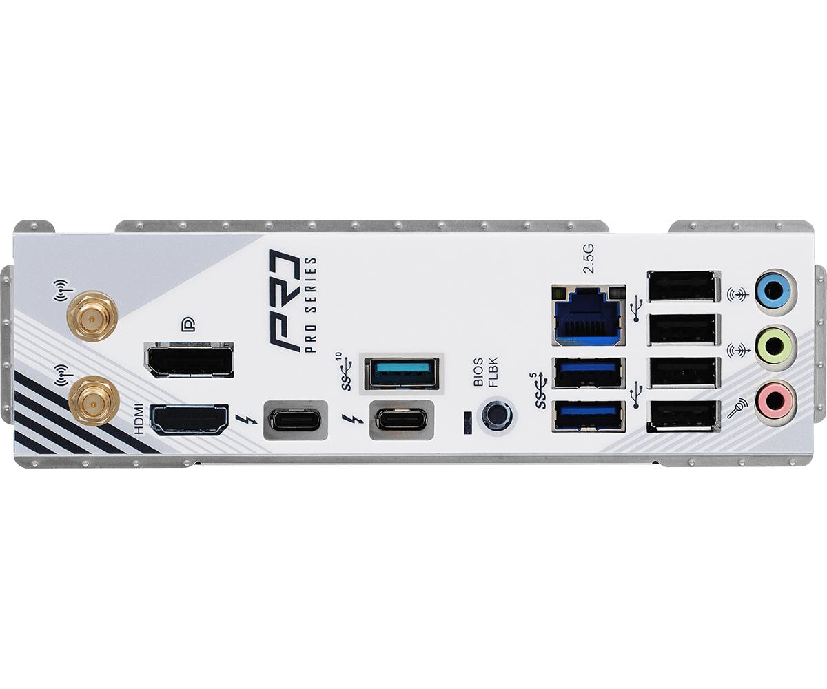 ASRock Z890 Pro RS WIFI Vit Moderkort ATX LGA-1851 Intel Z890
