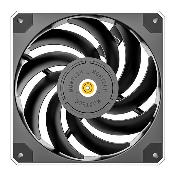 Montech METAL ST12 Svart - Single Tower CPU-kylare / 5 Värmerör