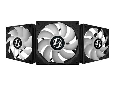 Lian Li ST120 RGB PWM fläktar 3-Pack + Controller - Svart - 120mm
