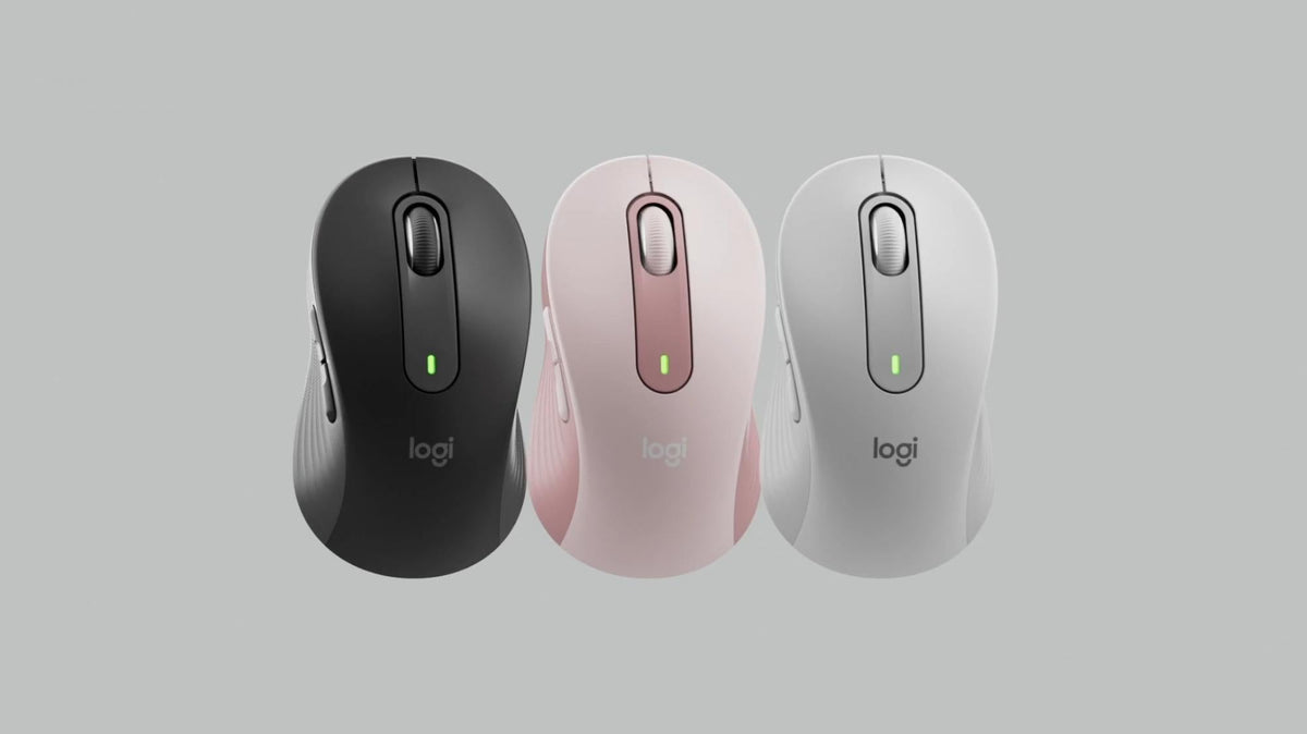 Logitech - M650 Signature - Large Wireless Mouse - White ( Left Handed ) Logitech