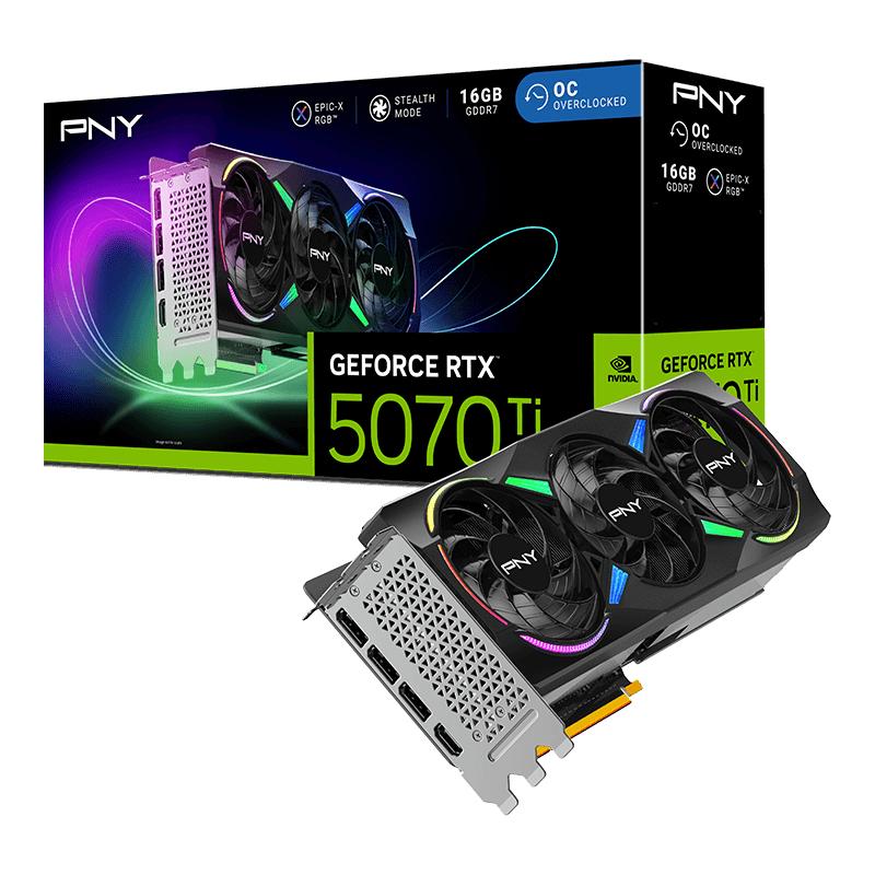 GK PNY GeForce RTX5070Ti 16GB ARGB Overclocked Tri PNY
