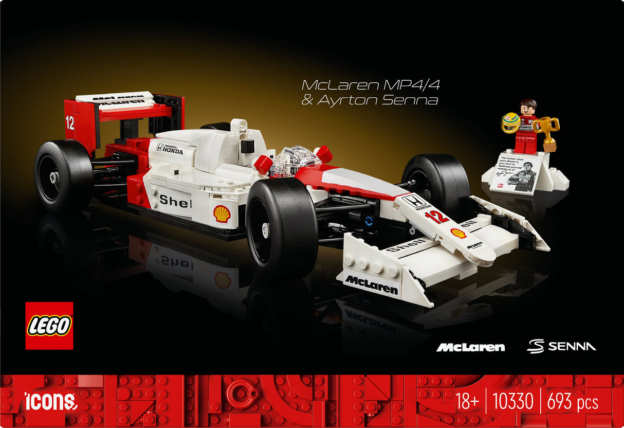 LEGO 10330 Ikoner McLaren MP4/4 &amp;amp; Ayrton Senna, Byggleksak