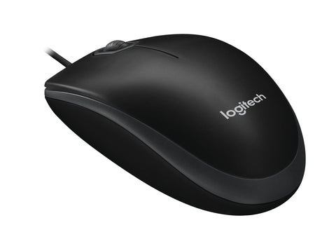 Logitech - B100 800dpi Optical High Quality Wired USB Mouse