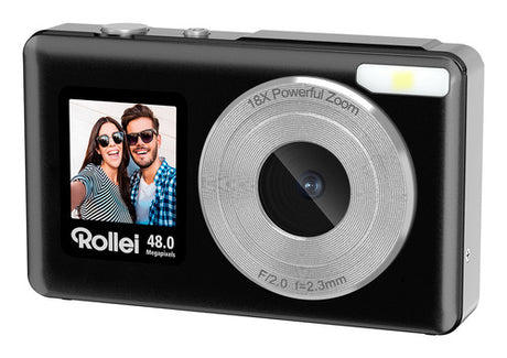 Rollei Compactline Pocket digitalkamera – sort – detalje eller anvendelse 2