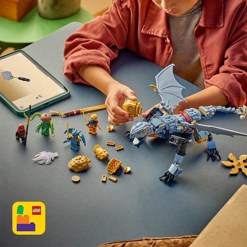 LEGO NINJAGO 71855 – Ninjadragen Riyus kamp – LEGO Builder og modeldele under byggeri