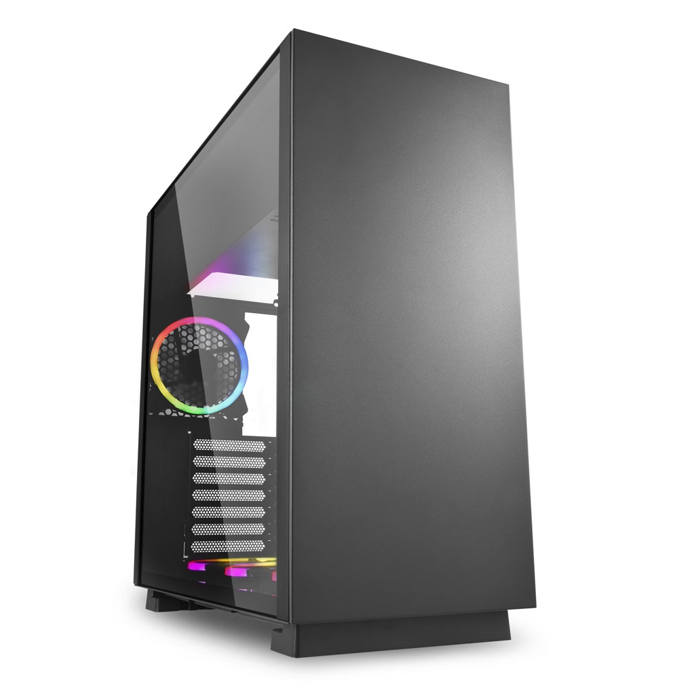 Sharkoon PURE STEEL RGB - Svart Fönster