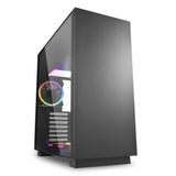 Sharkoon PURE STEEL RGB - Svart Fönster