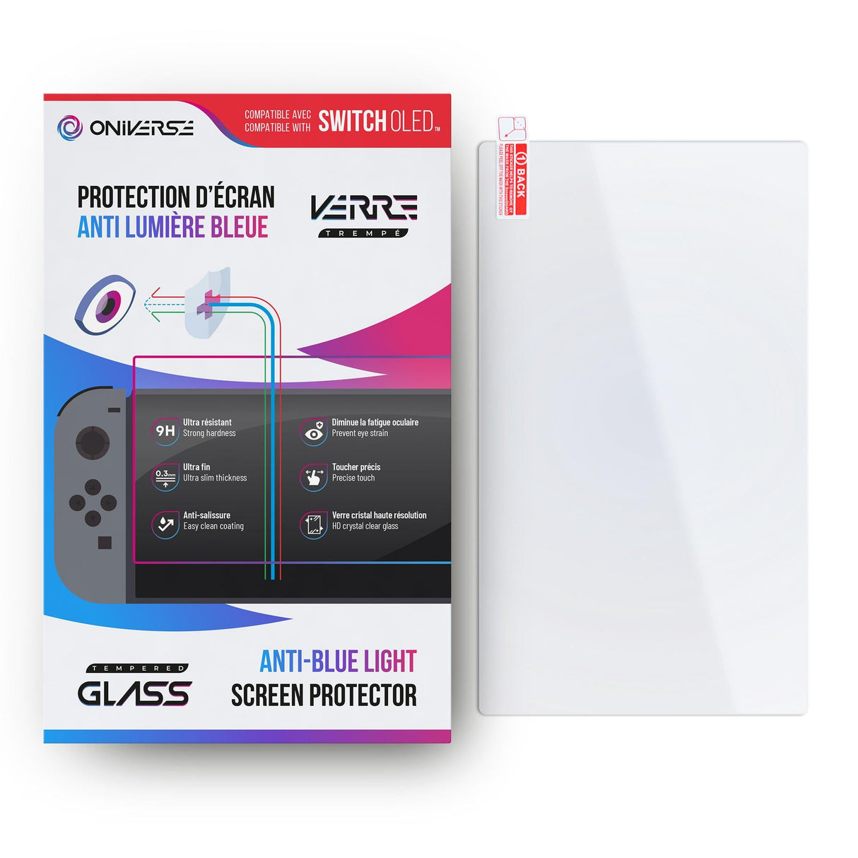 ONIVERSE - Anti-blue light protective screen for console (SWITCH OLED) ONIVERSE