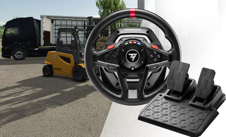 Thrustmaster T128-P SimTask Farming Pack – PS5 og PC – rat og pedalsæt