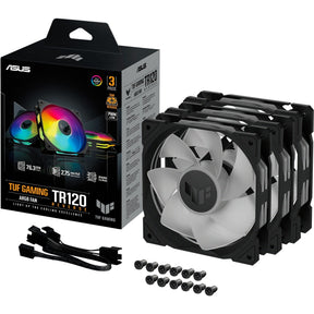 ASUS TUF GAMING TR120 ARGB – kabinetblæser – Sort – Reverse – 3-pak