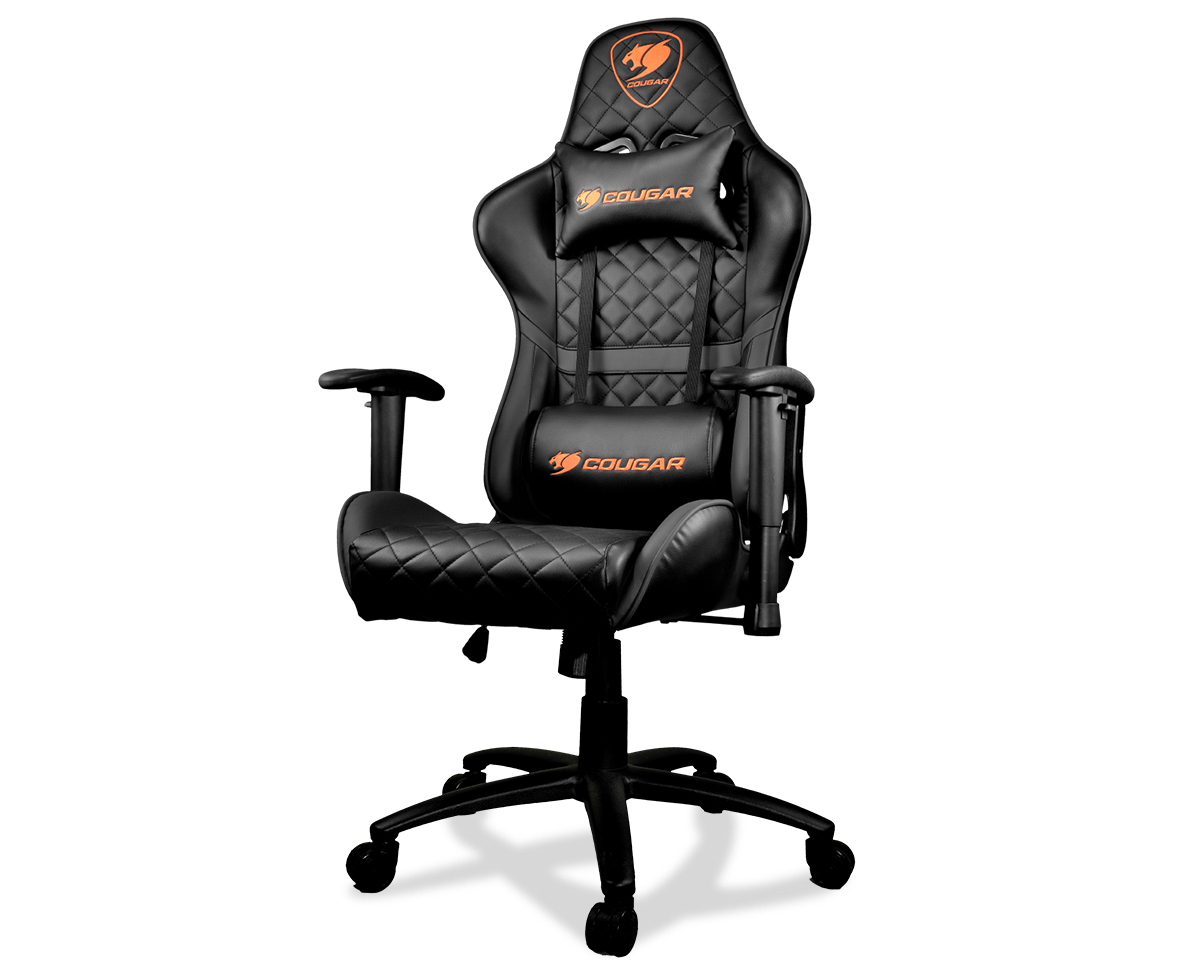 Cougar Armor Svart - Gamer Chair - PU Läder - Upp Till 120 KG