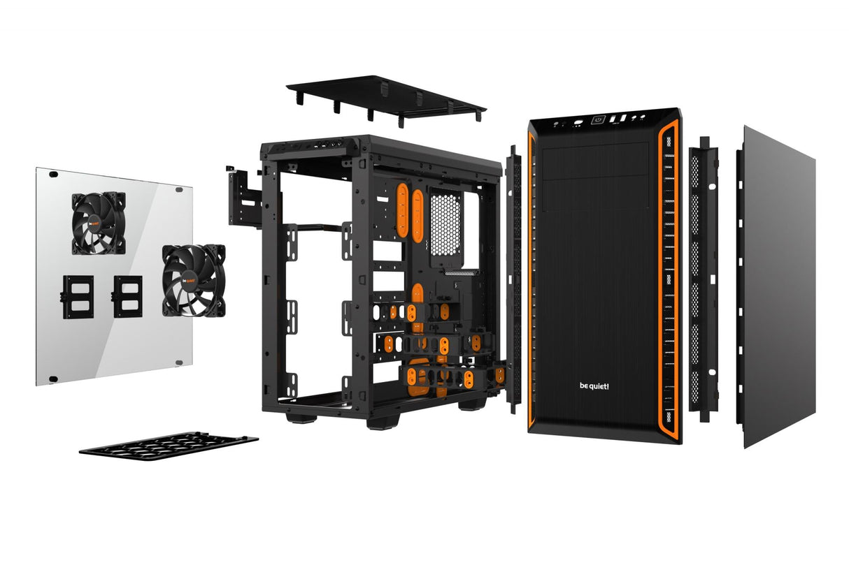 be quiet! PURE BASE 600 Window - black/orange Be quiet
