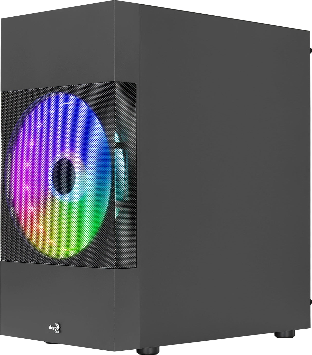 AeroCool Atomic Lite Tower Micro-ATX Ingen strömförsörjning Svart