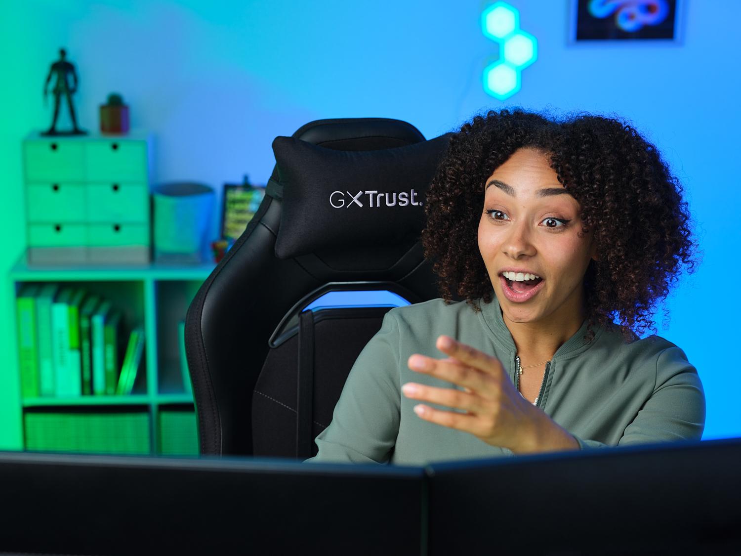 TRUST GXT714 RUYA GAMING CHAIR - SVART