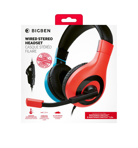 Stereo Gaming Headset -Red/Blue Nacon
