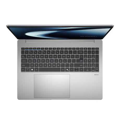 ASUS ExpertBook P3 G1 P3606CCA-MB0394 – taster og arbejdsflade set ovenfra; tastaturlayout illustrativt