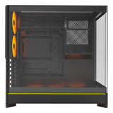 Montech HS02 PRO, ATX, Glass front, 5 Pre-installed fans - Black Telon Technology Co Ltd (Montech)