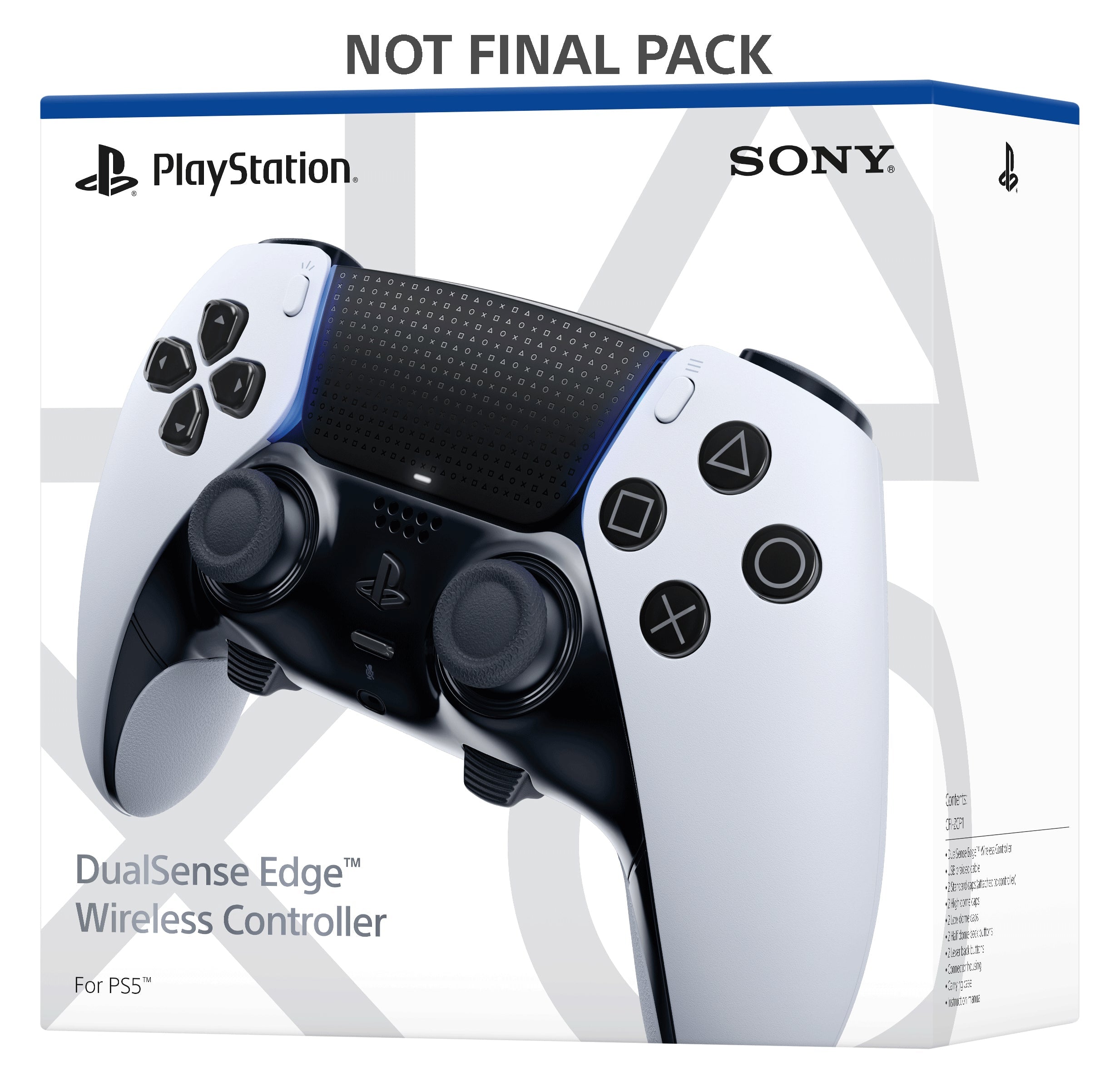 Sony DualSense Edge Gamepad Sony PlayStation 5 Svart/Vit