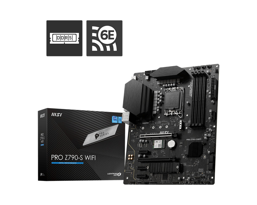 MSI PRO Z790-S Wifi ATX LGA1700 Uttag Intel Z790