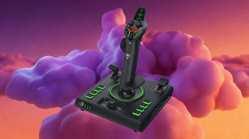 Turtle Beach VelocityOne Flightstick II – PC-joystick – Joystick på illustreret baggrund