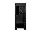 MSI MAG FORGE 320R AIRFLOW – sort PC-kabinet – kabinettets bagside