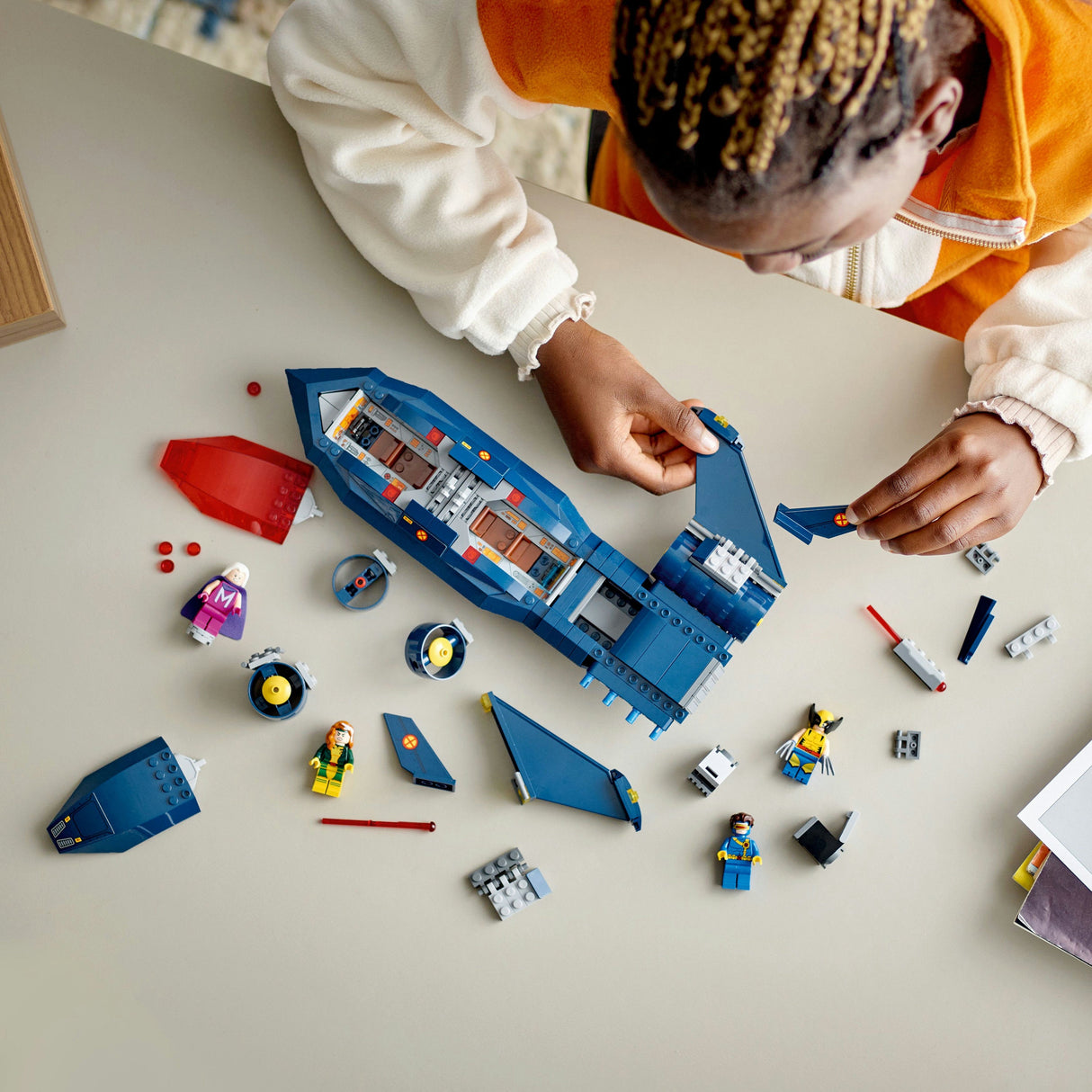 LEGO 76281 Marvel Super Heroes X-Men&#039;s X-Jet, Byggleksakssats