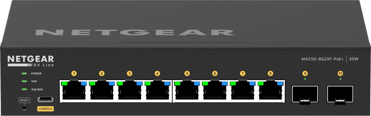 Netgear 10PT M4250-8G2XF-POE+ MANAGED SWCH Netgear International Limited