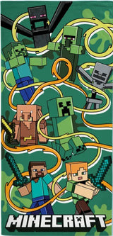 Minecraft Creeper Towel - 70 x 140cm