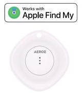 AEROZ - TAG-1000  White - Key finder for use with iPhone - Works with Apple Find My app