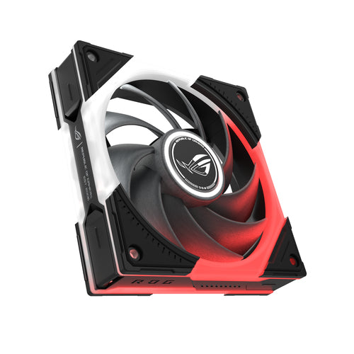ASUS ROG Eurux GR120 ARGB Fan Single Pack – set skråt forfra