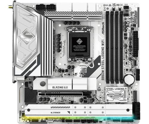 ASRock B860M Steel Legend WiFi bundkort - produktbillede 1