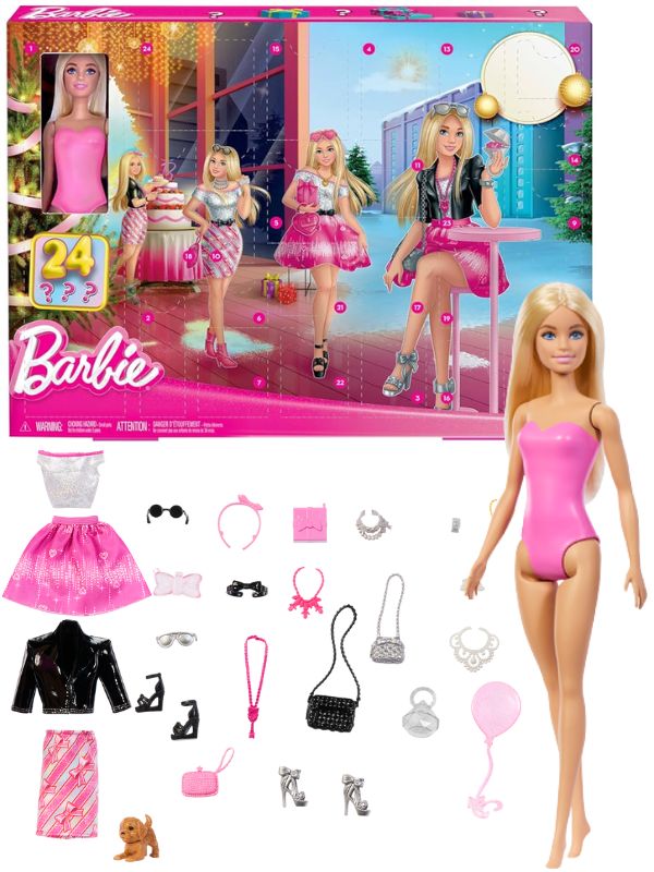 Barbie Fashionista julekalender – Dukke og modetilbehør – JFL63