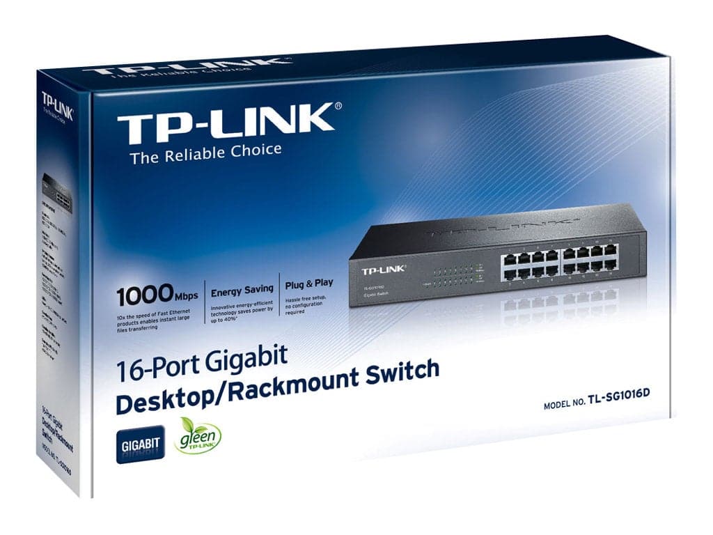 TP-Link TL-SG1016D Switch 16-portars Gigabit