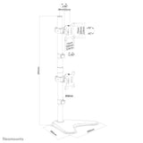 Neomounts FPMA-D550DDV Stativ 2 LCD-skärmar 10-32