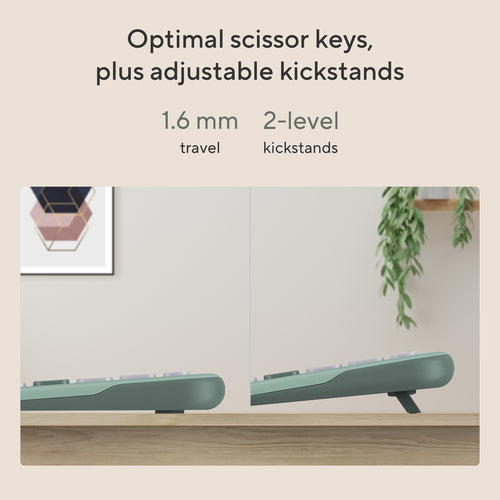 ASUS Marshmallow KW100 Bluetooth-tastatur – vist i en samlet opsætning