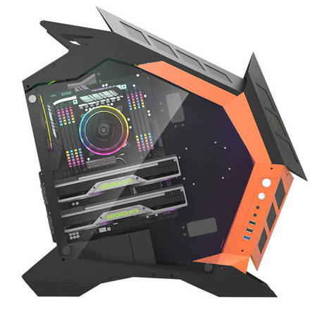 Datorfodral Darkflash K1 (svart &amp; Orange)