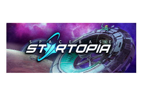 Spacebase Startopia – PlayStation 5 – illustration og logo