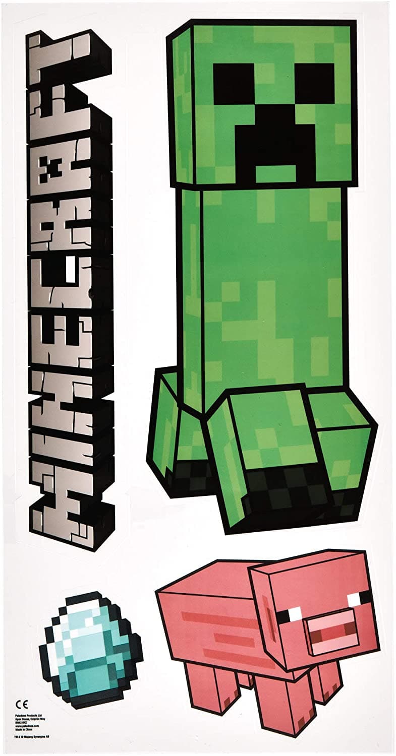 Minecraft Wall Sticker - Minecraft Stickers För Väggen
