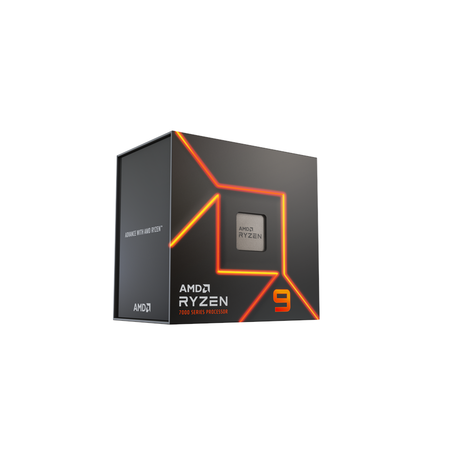 AMD Ryzen 9 7900 3,7 GHz 76 MB, AM5, 65 W Wraith Prism Cooler