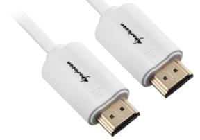 Sharkoon HDMI-kabel – hvid, 2 m, 4K 60 Hz