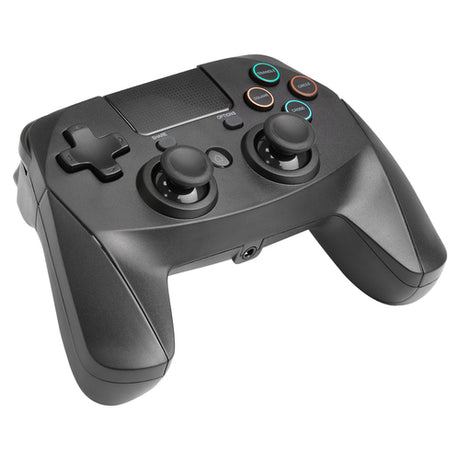 Snakebyte Game:Pad 4 S Wireless – sort controller til PS4 og PS3 – set skråt fra siden