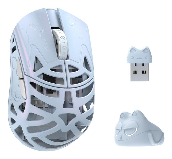 WLMouse Beast Miao trådløs 8K gamingmus – Ice Blue