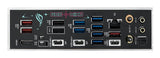 ASUS ROG STRIX X870E-H GAMING WIFI7 Hatsune Miku Edition – AM5 bundkort – porte på bagpanelet