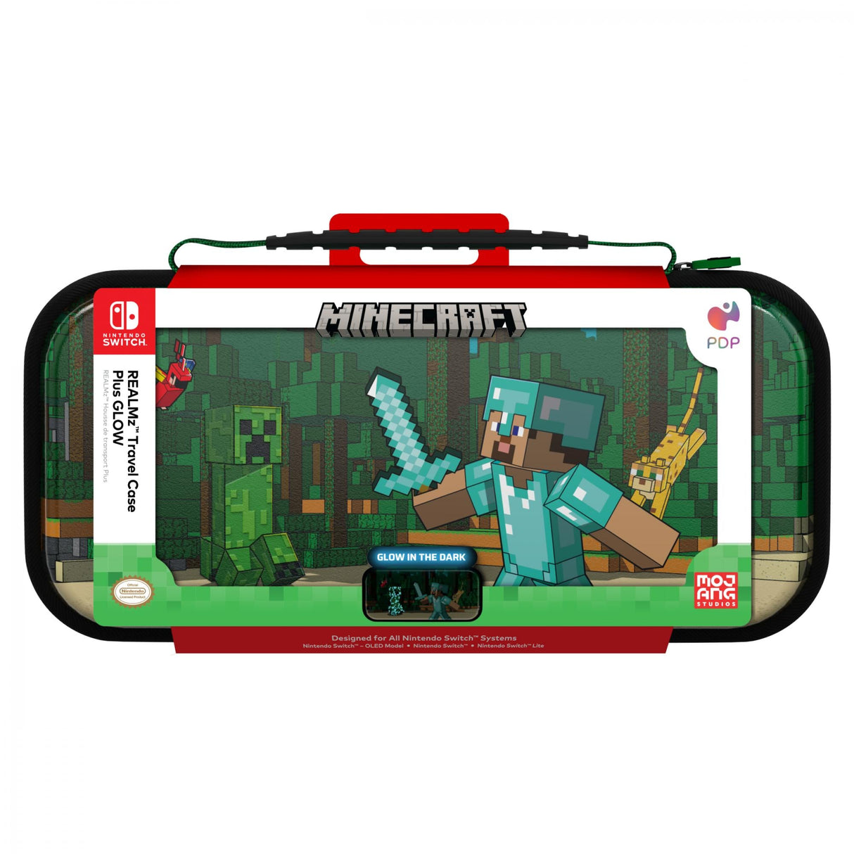 PDP Travel Case Plus GLOW - Minecraft Forest Battle PDP